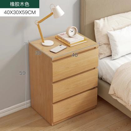 Modern Nightstand With Drawer And Open Shelf..