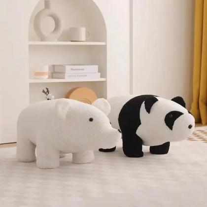 Cute Panda And Polar Bear Plush Toys Set