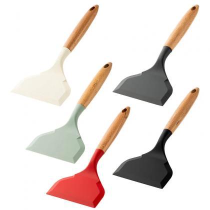Premium Silicone Spatula Set With Wooden Handles,..