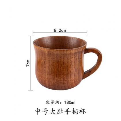 Handcrafted Wooden Coffee Mug With Matching Spoon..