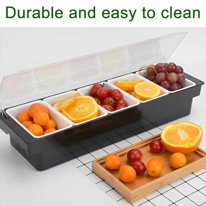 Modular Refrigerator Storage Containers With Clear..