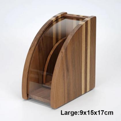 Wooden Napkin Holder Stand With Simple Modern..