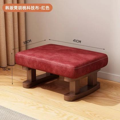 Colorful Modern Wooden Footstools With Padded Tops
