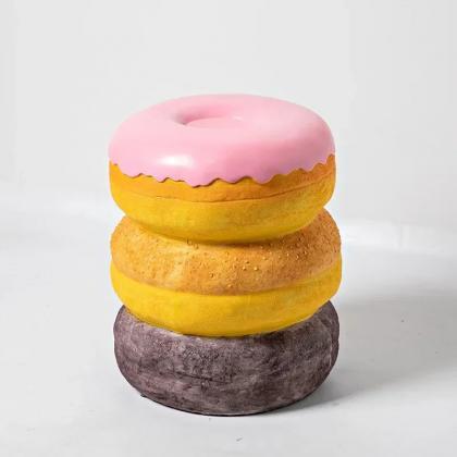 Stackable Donut Shaped Cushions, Colorful..