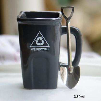 Eco-friendly Recycling 330ml Ceramic Mug With..