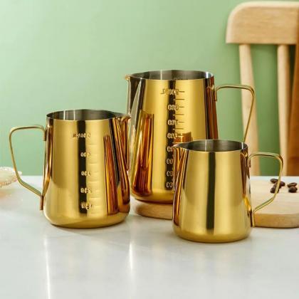 Stainless Steel Gold Finish Measuring Cups Set
