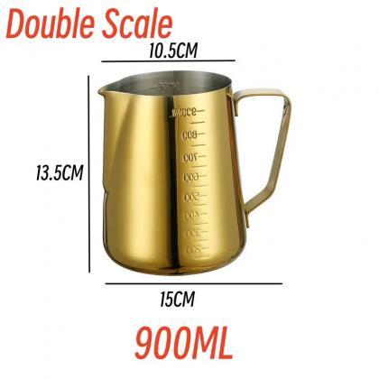 Stainless Steel Gold Finish Measuring Cups Set