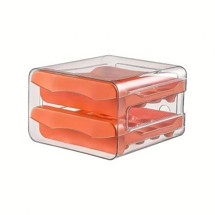 Stackable Clear Refrigerator Egg Storage Container..