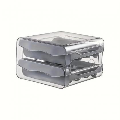 Stackable Clear Refrigerator Egg Storage Container..