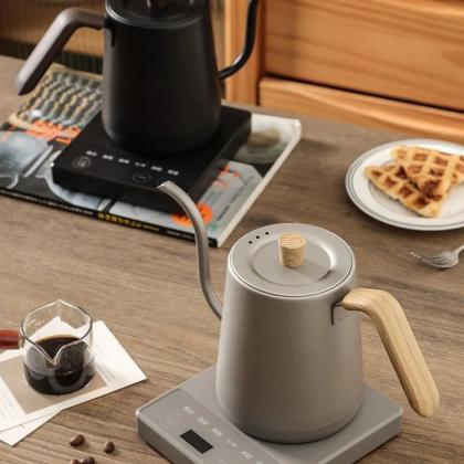 Modern Electric Gooseneck Kettle With Temperature..