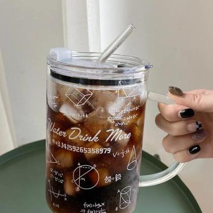 Insulated Math Themed Acrylic Tumbler With Straw..
