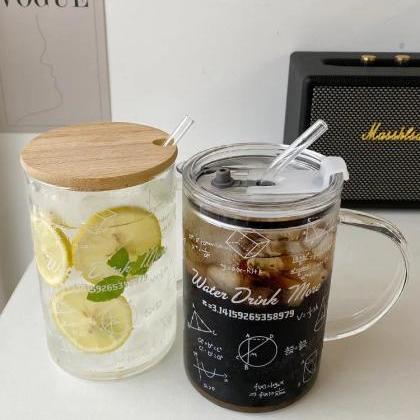 Insulated Math Themed Acrylic Tumbler With Straw..