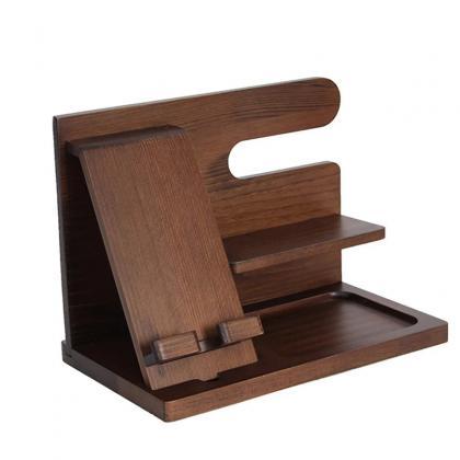 Wooden Organizer Stand For Phone, Watches And..