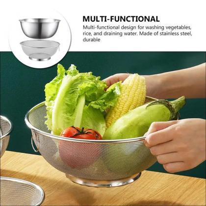 Stainless Steel Fine Mesh Strainer And Mixing Bowl..