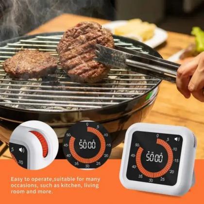 Portable Digital Kitchen Timer With Magnetic Back