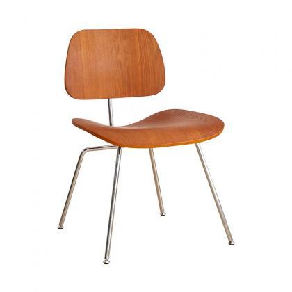 Modern Bentwood Chair With Chrome Legs For Home