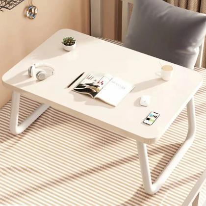 Modern Wooden Laptop Bed Desk With White Legs