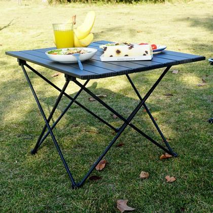 Portable Outdoor Picnic Folding Table With Metal..