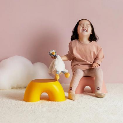 Modern Kids Colorful U-shaped Playroom Stools Set