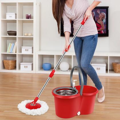 360-degree Rotary Mop With Bucket And Extra Heads