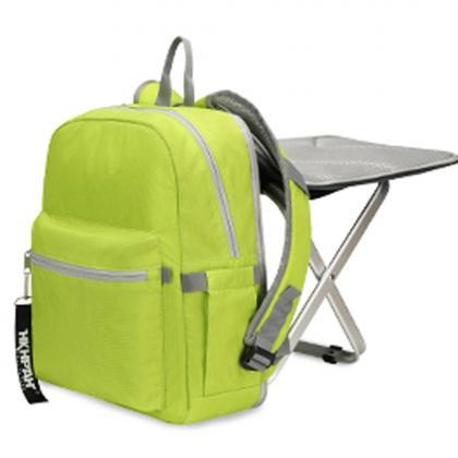 Portable 2-in-1 Backpack Chair With Comfortable..