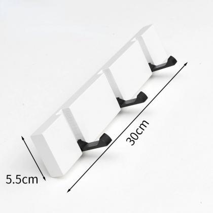 Modern Wooden Wall-mounted Hook Rack With 5 Pegs