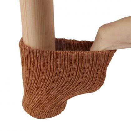 Knitted Chair Leg Socks Floor Protectors Set Of 8