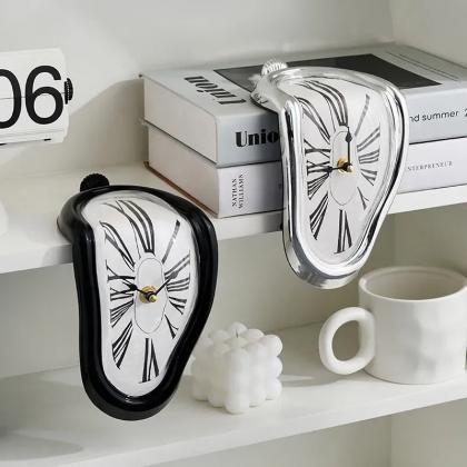 Surreal Melting Distorted Wall Clock Decorative..