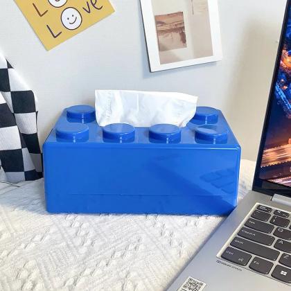 Colorful Building Block Style Tissue Box Holders