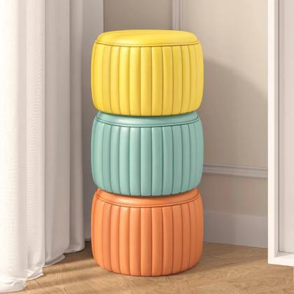 Set Of Three Colorful Modern Stackable Storage..