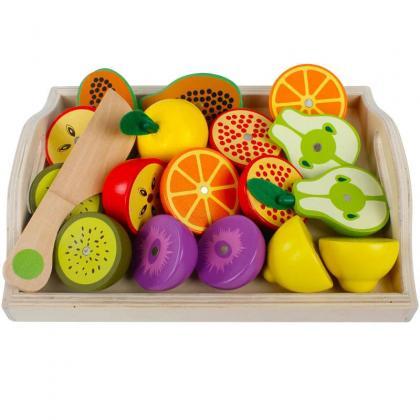 Kids Wooden Play Food Set Pretend Vegetables..