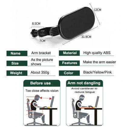 Adjustable Ergonomic Desk Armrest Wrist Support..
