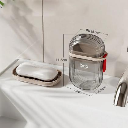 Modern Clear Soap Dish Holder With Drainage..