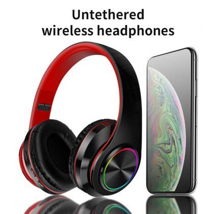 Wireless Over-ear Headphones With Led Light..