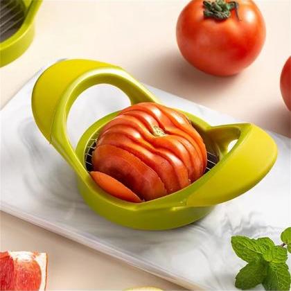 Handy Green Tomato Slicer Cutter Kitchen Gadget..