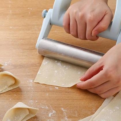 Manual Dough Press Maker Dumpling Pie Rolling Pin