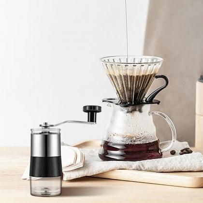 Stainless Steel Manual Coffee Grinder With..