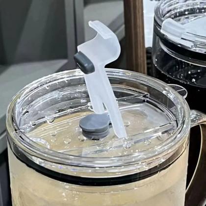 Eco-friendly Glass Mason Jar With Handle And Straw