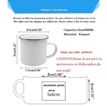 Personalized Teacher Appreciation Enamel Mug Set