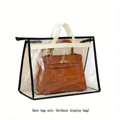 Transparent Tote Bags With Black Trim And Handles