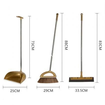 Deluxe Upright Dustpan And Brush Set For Home..