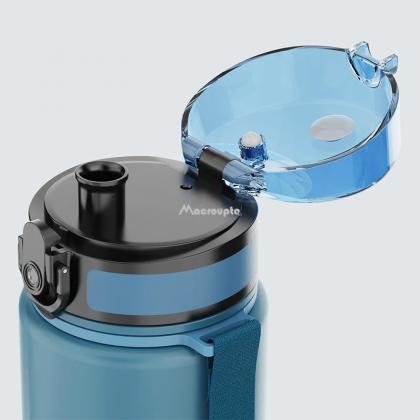 Leakproof Gradient Sports Water Bottles With Flip..