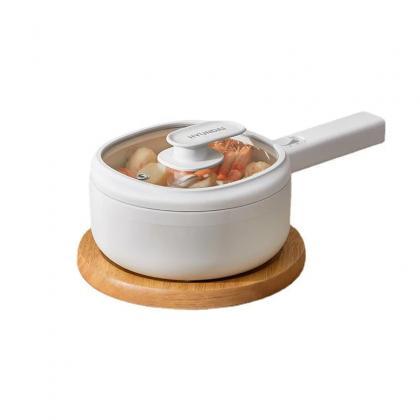 White Electric Pot Cooker With Transparent Lid