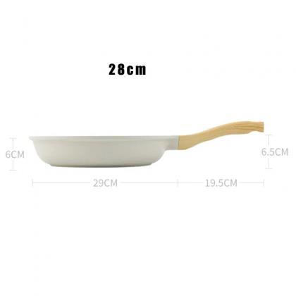 Non-stick Ceramic Skillet With Wooden Handle,..