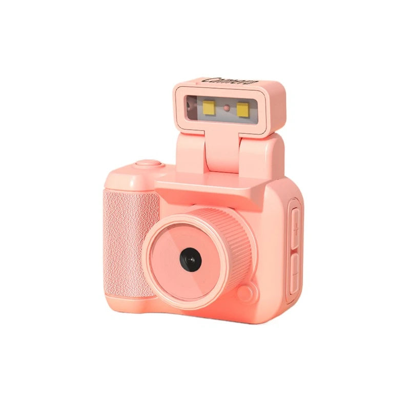 Vintage Style Pink Instant Camera With Flash