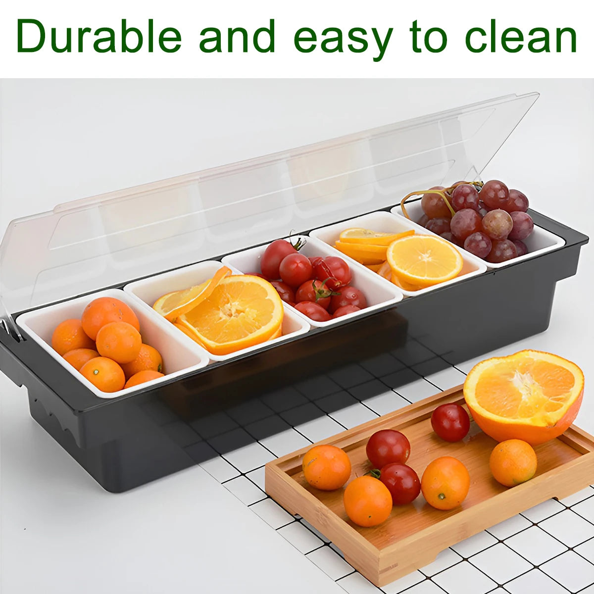 Modular Refrigerator Storage Containers With Clear Lid