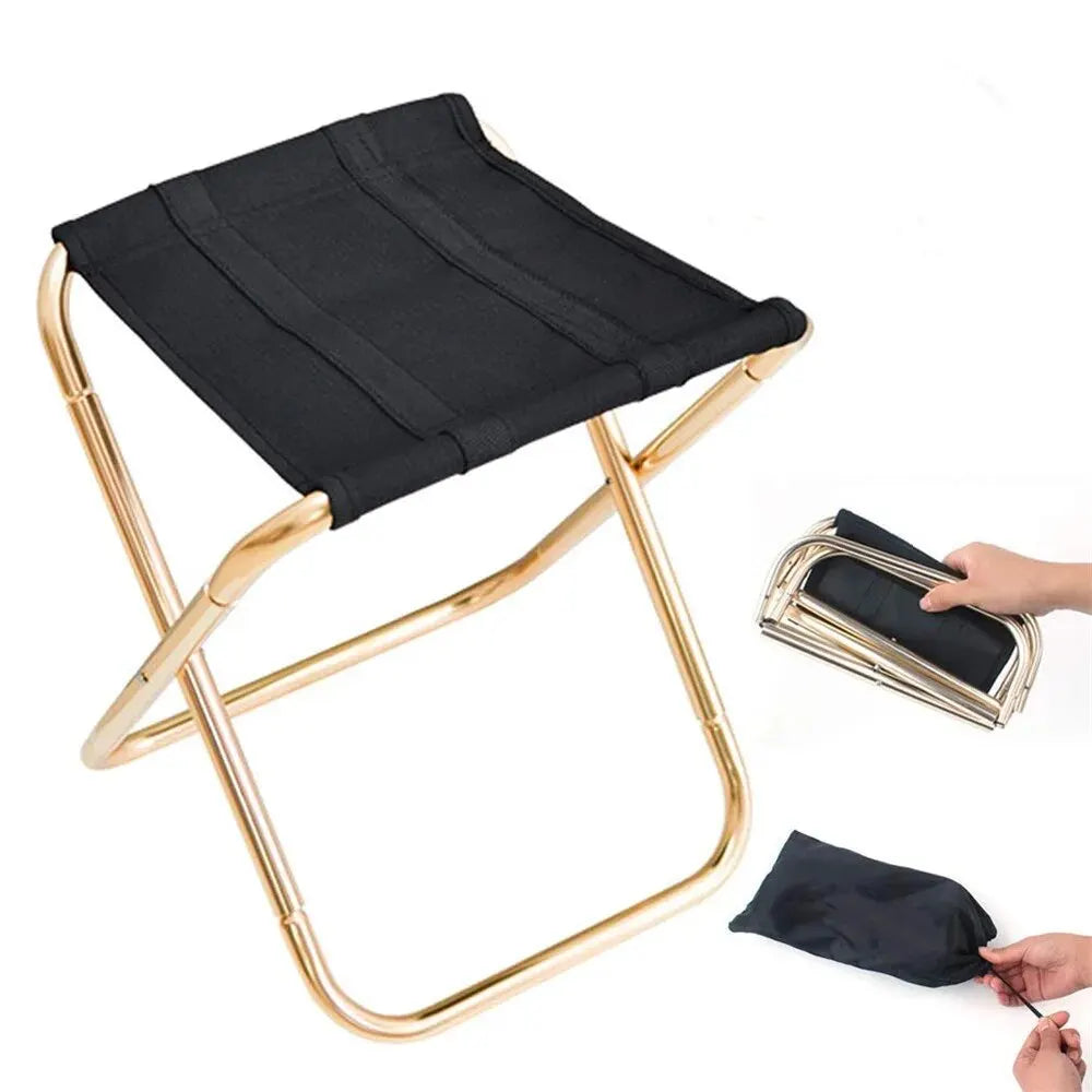 Portable Lightweight Folding Camping Stool With Carry Bag