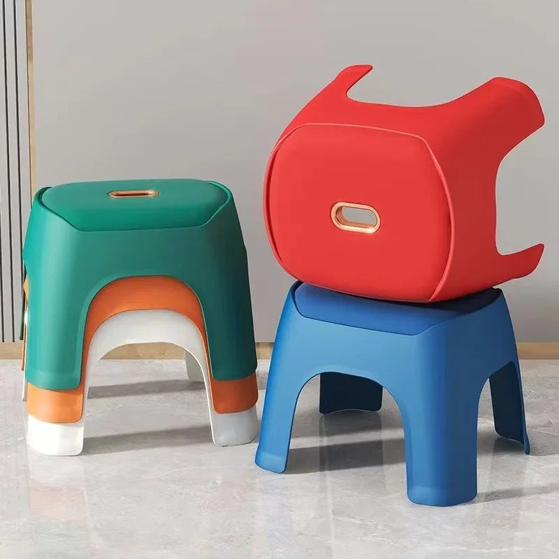 Colorful Modern Kids Room Stackable Elephant Storage Stools