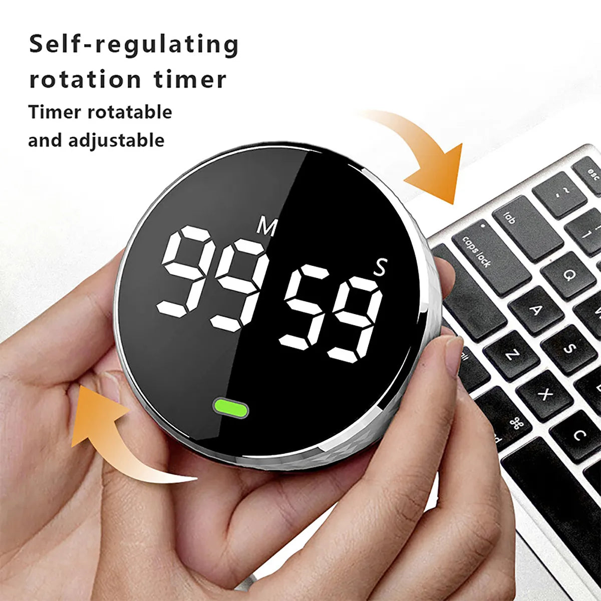 Digital Touch Screen Kitchen Timer Adjustable Magnetic Countdown