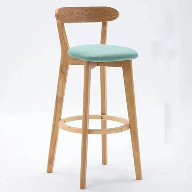 Modern Wooden Bar Stools With Backrest And Cushion on Luulla
